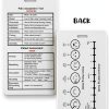 Lashicorn Pain Assessment Card White Plastic Clip 5‑Pack-3