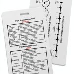 Lashicorn Pain Assessment Card White Plastic Clip 5‑Pack-0