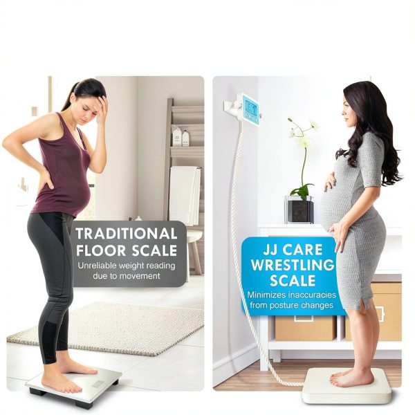 JJ CARE Heavy Duty Portable Physician Scale with Mountable LCD Display-1