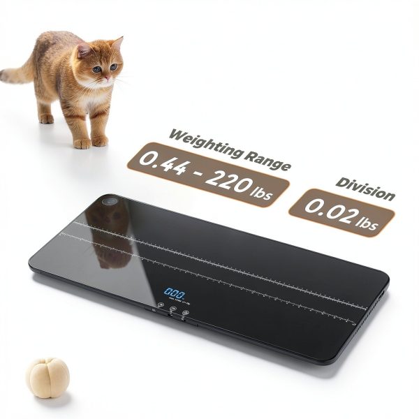 Bonvoisin Pet Scale QWM-9 220lb Capacity Dog Scale with Rubber Mat-1
