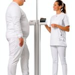 seca 777 Physician Scale 550lb Capacity Height Rod 4‑90in Battery-0