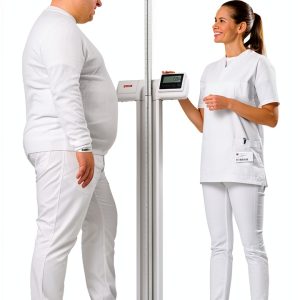 seca 777 Physician Scale 550lb Capacity Height Rod 4‑90in Battery-0