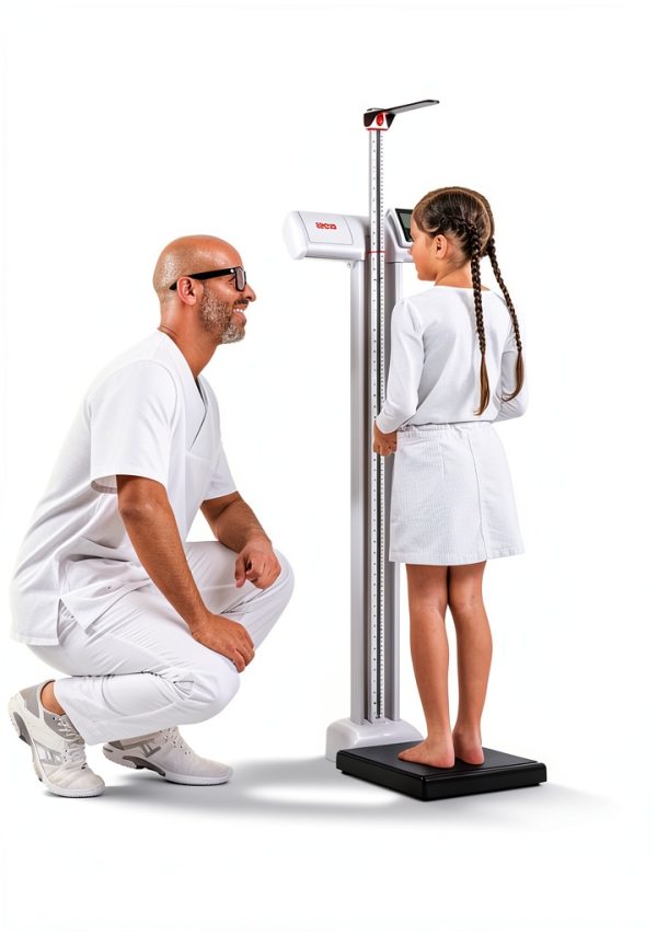 seca 777 Physician Scale 550lb Capacity Height Rod 4‑90in Battery-3