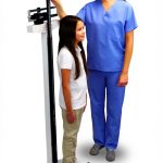 Detecto Physician Scale 339 Dual‑Reading Eye Level with Height Rod-0