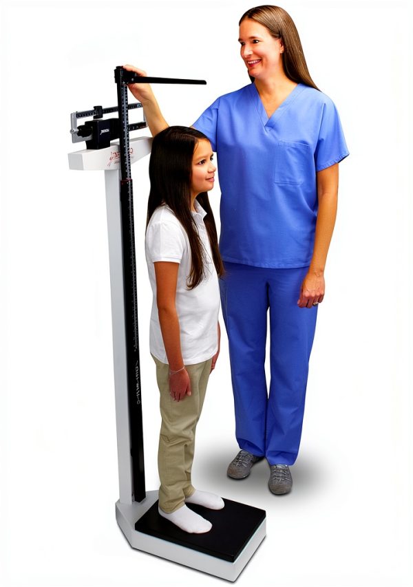 Detecto Physician Scale 339 Dual‑Reading Eye Level with Height Rod-0