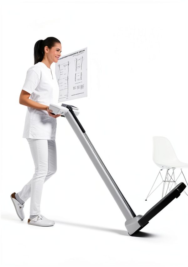 seca 777 Physician Scale 550lb Capacity Height Rod 4‑90in Battery-4