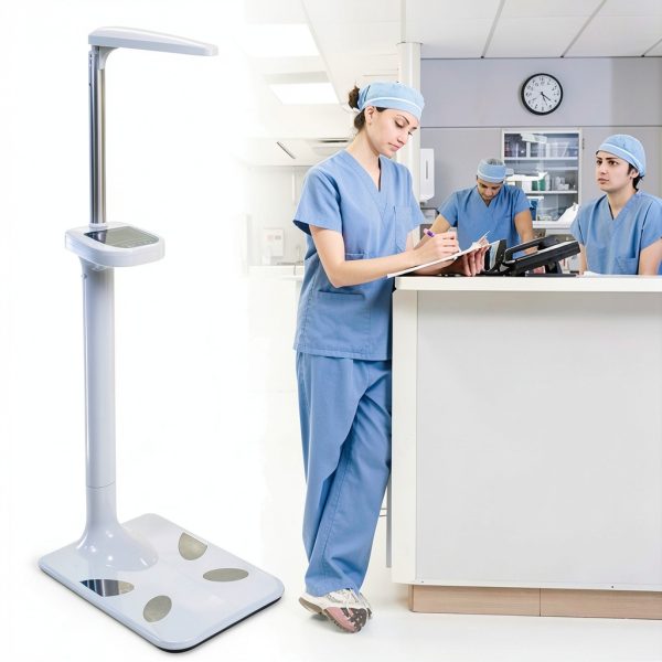 LIOUERS Physician Scale with Ultrasonic Height and Precision Sensors-0