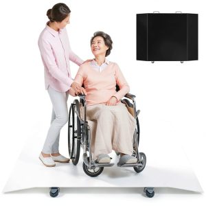 CDWTPS Wheelchair Scale Long 1000lb Portable Medical Scale with LED-0