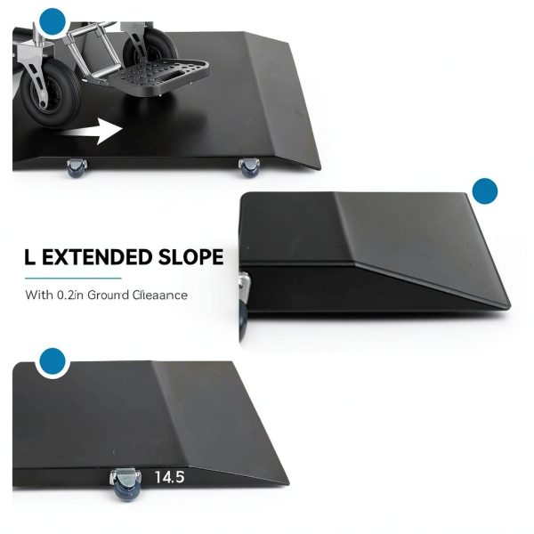 CDWTPS Wheelchair Scale Long 1000lb Portable Medical Scale with LED-1