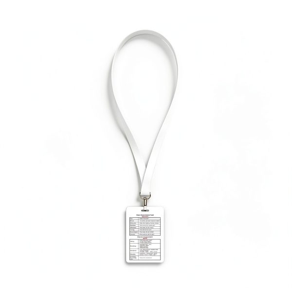 Lashicorn Pain Assessment Card White Plastic Clip 5‑Pack-4