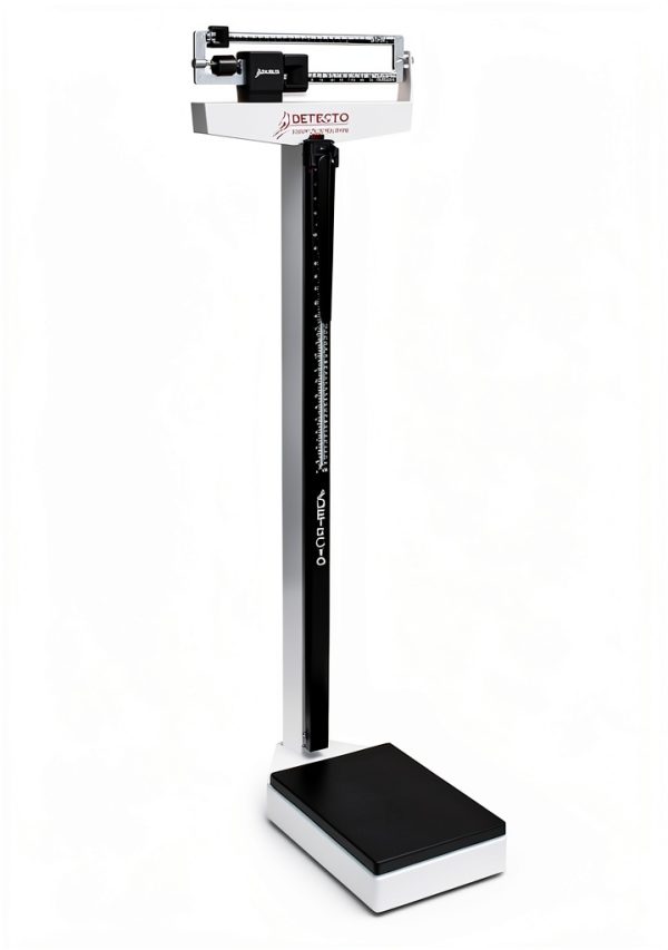 Detecto Physician Scale 339 Dual‑Reading Eye Level with Height Rod-3