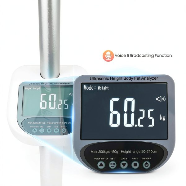 LIOUERS Physician Scale with Ultrasonic Height and Precision Sensors-5