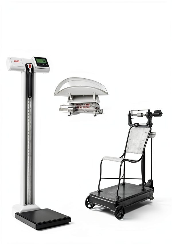seca 777 Physician Scale 550lb Capacity Height Rod 4‑90in Battery-6