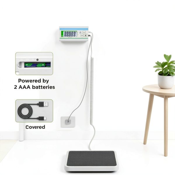 RAOYAN 660lb Medical Scale Large Platform Backlit Display USB‑C-3