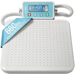 JJ CARE Heavy Duty Portable Physician Scale with Mountable LCD Display-0