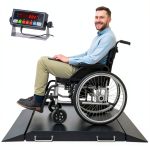 BizAutom 1000lb Wheelchair Scale Model BA-WCS-PRO Dual Ramp Portable-0