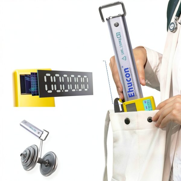 EHUCONELDEX Patient Lift Scale with LCD Display EZRH230411 Purple-4