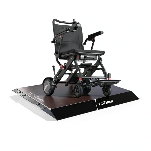 Wheelchair Scale with Dual Ramp for Home use 1000x0.2lb,Portable Medical Weighing Scale-4
