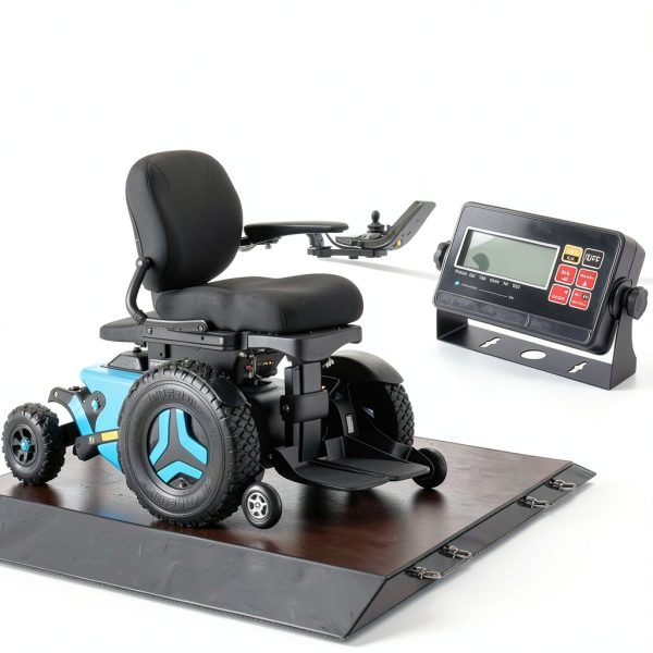 Wheelchair Scale with Dual Ramp for Home use 1000x0.2lb,Portable Medical Weighing Scale-2