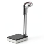 Helsevesen Physician Beam Scale, Classic Mechanical Beam Scales with Large Round Dial, Height and Weight Scale, SZT-160-0