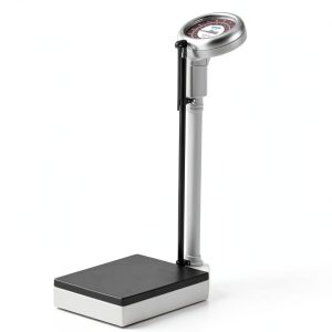Helsevesen Physician Beam Scale, Classic Mechanical Beam Scales with Large Round Dial, Height and Weight Scale, SZT-160-0