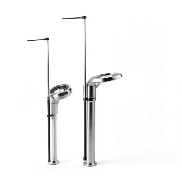 Helsevesen Physician Beam Scale, Classic Mechanical Beam Scales with Large Round Dial, Height and Weight Scale, SZT-160-4